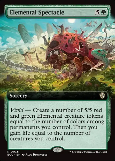 Elemental Spectacle, Magic card ECC 35 — Lorwyn Eclipsed Commander set