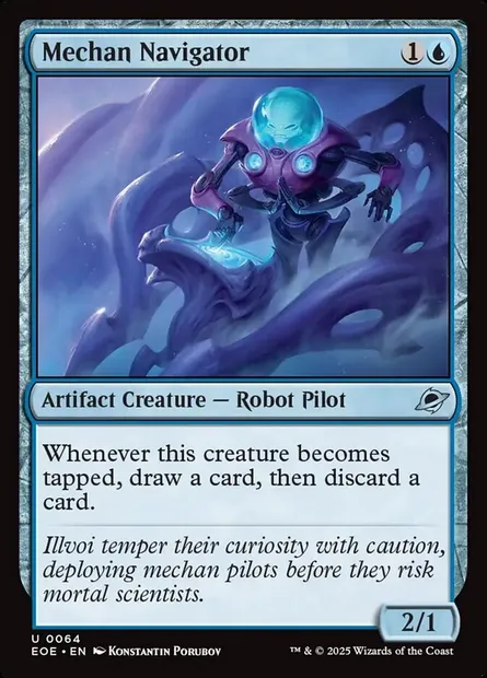 Mechan Navigator, Magic card EOE 64 — Edge of Eternities set
