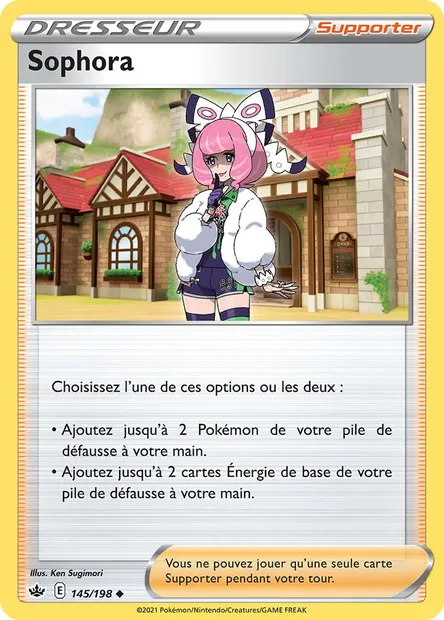 Sophora, carte Pokémon CRE 145 — extension Règne de Glace