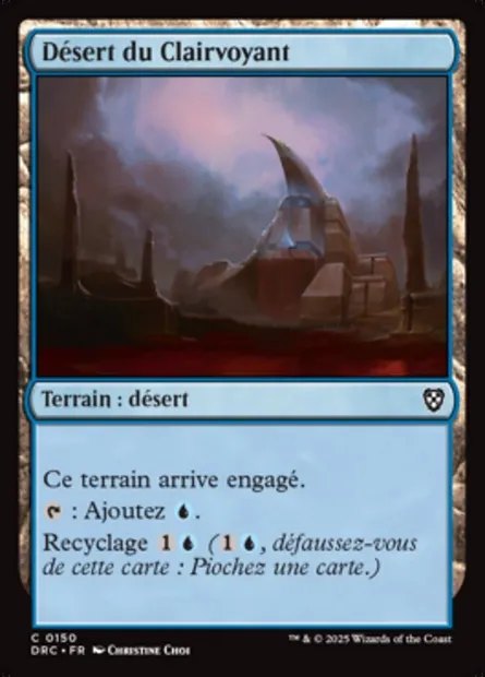 Désert du Clairvoyant, carte Magic DRC 150 — extension Aetherdrift Commander
