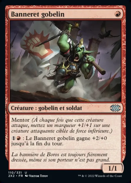 Banneret gobelin, carte Magic 2X2 110 — extension Double Masters 2022