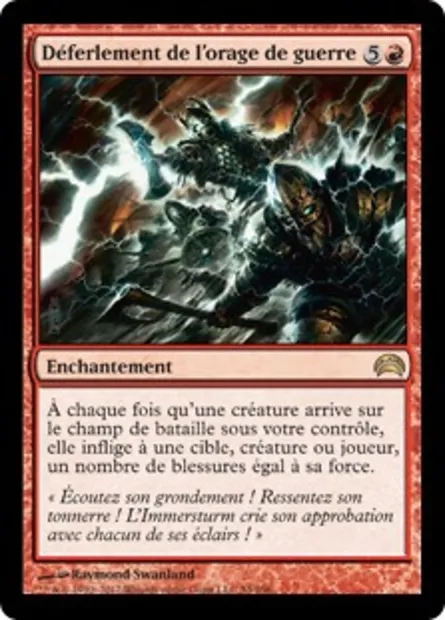 Déferlement de l'orage de guerre, carte Magic PC2 54 — extension Planechase 2012