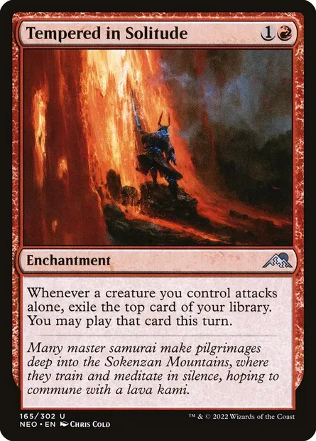Tempered in Solitude, Magic card NEO 165 — Kamigawa: Neon Dynasty set
