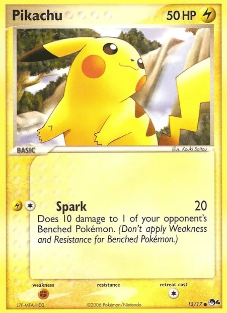 Pikachu, Pokémon card P4 13 — POP Series 4 set
