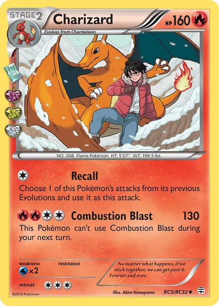 Charizard, Pokémon card GEN RC5 — Generations set