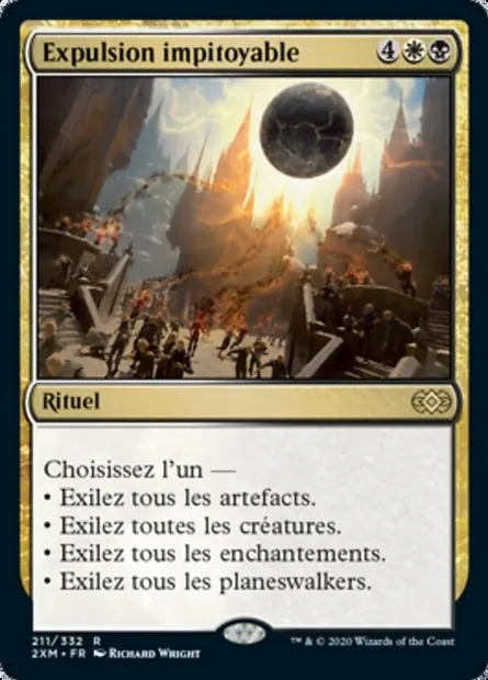 Expulsion impitoyable, carte Magic 2XM 211 — extension Double Masters
