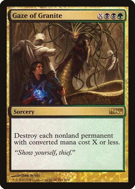 Regard de granit, carte Magic PIDW 14 — extension IDW Comics Inserts