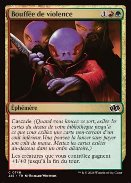 Bouffée de violence, carte Magic J25 746 — extension Foundations Jumpstart