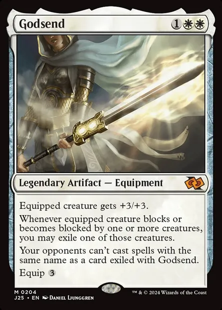 Godsend, Magic card J25 204 — Foundations Jumpstart set