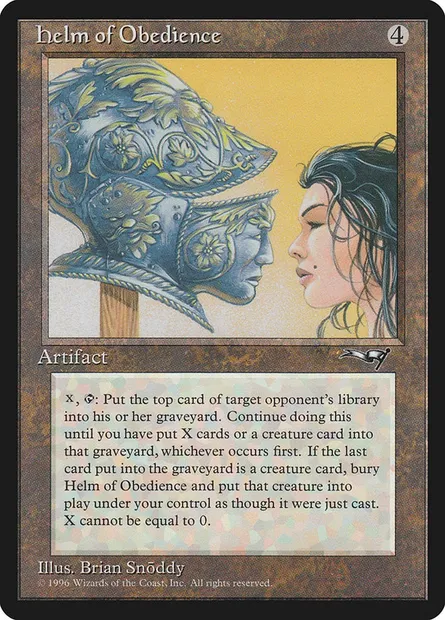 Helm of Obedience, Magic card ALL 121 — Alliances set