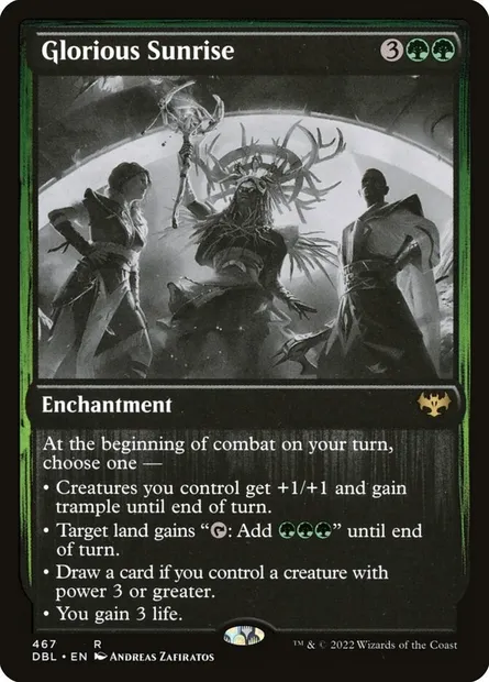 Glorious Sunrise, Magic card DBL 467 — Innistrad: Double Feature set