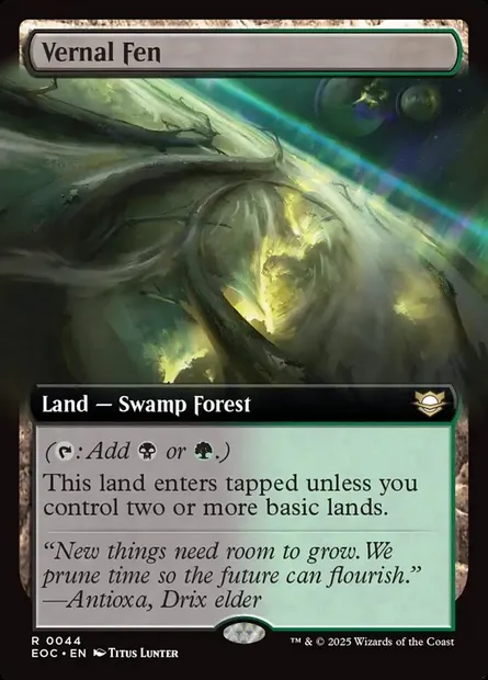 Vernal Fen, Magic card EOC 44 — Edge of Eternities Commander set