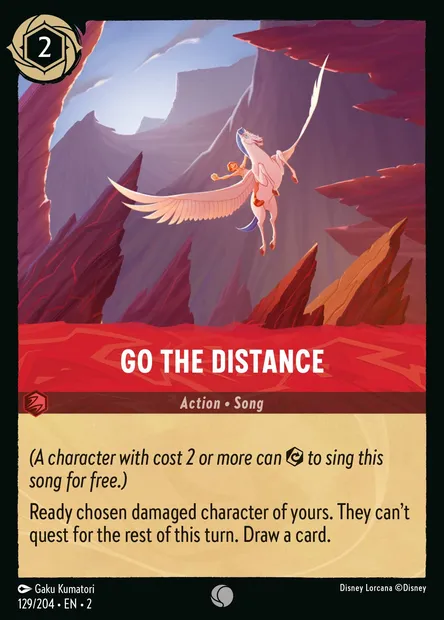 Go the Distance, Disney Lorcana card CH2-129 — Rise of the Floodborn set