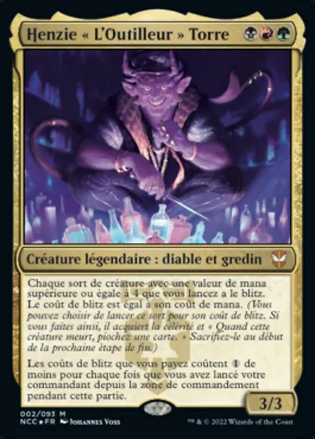 Henzie « L'Outilleur » Torre, carte Magic NCC 2 — extension New Capenna Commander