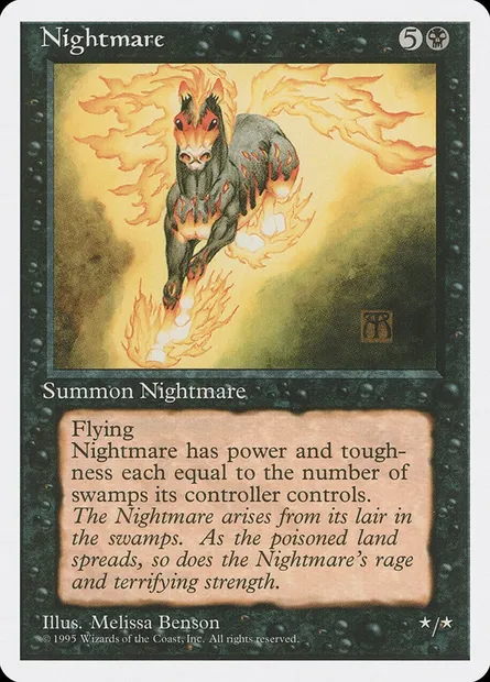 Nightmare, Magic card 4ED 150 — Fourth Edition set