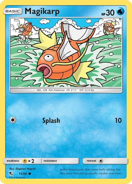 Magikarp, Pokémon card HIF 15 — Hidden Fates set