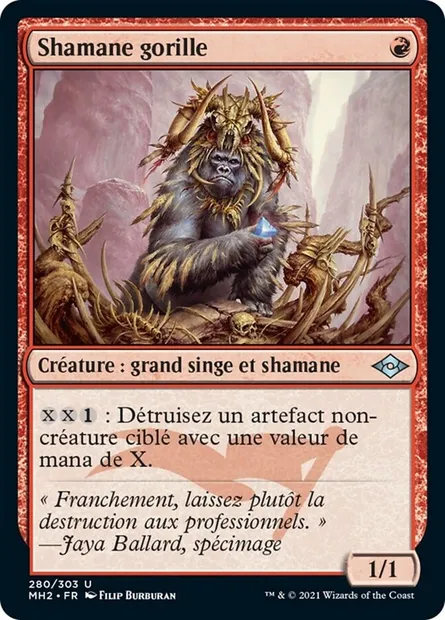 Shamane gorille, carte Magic MH2 280 — extension Horizons du Modern 2