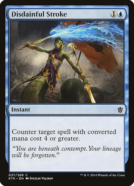 Disdainful Stroke, Magic card KTK 37 — Khans of Tarkir set
