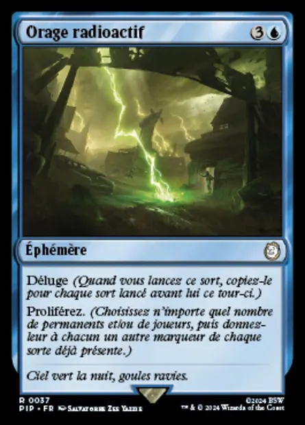 Orage radioactif, carte Magic PIP 37 — extension Fallout