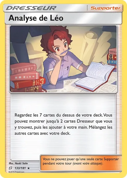 Analyse de Léo, carte Pokémon TEU 133 — extension Duo de Choc