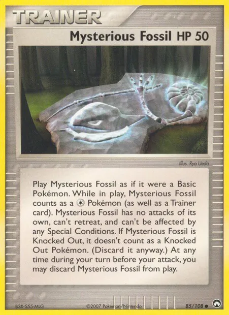 Mysterious Fossil, Pokémon card PK 85 — Power Keepers set