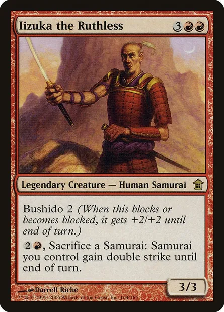 Iizuka the Ruthless, Magic card SOK 104 — Saviors of Kamigawa set