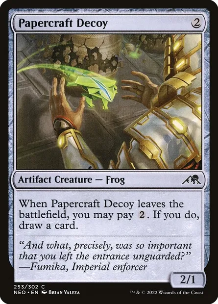 Papercraft Decoy, Magic card NEO 253 — Kamigawa: Neon Dynasty set