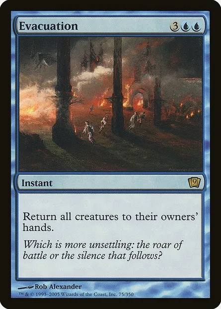 Evacuation, Magic card 9ED 75★ — Ninth Edition set