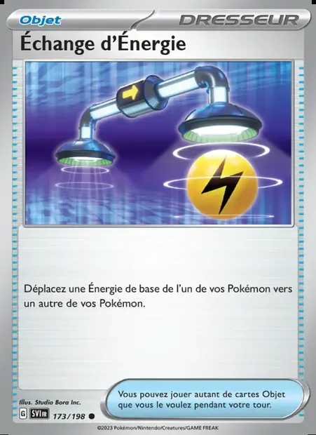 Échange d'Énergie, carte Pokémon SVI 173 — extension Écarlate et Violet