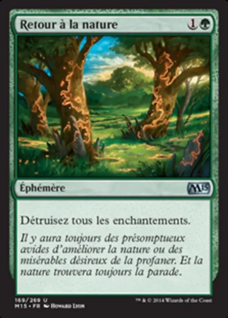 Retour à la nature, carte Magic M15 169 — extension Magic 2015