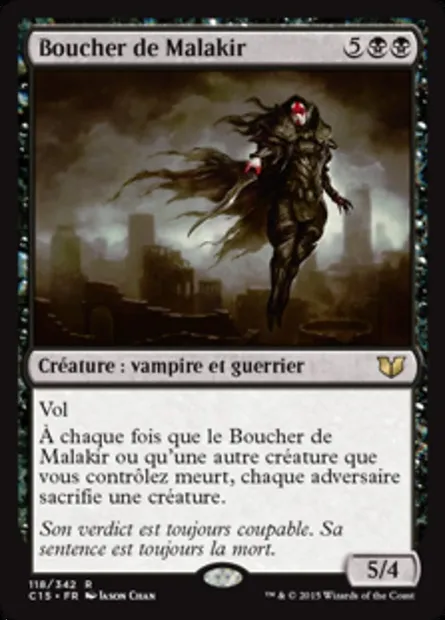 Boucher de Malakir, carte Magic C15 118 — extension Commander 2015