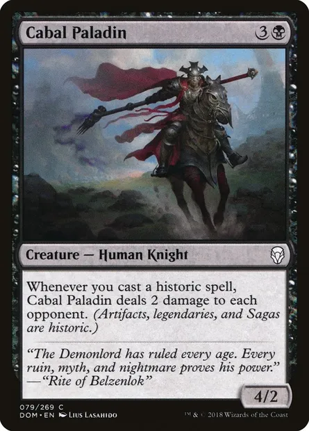 Cabal Paladin, Magic card DOM 79 — Dominaria set