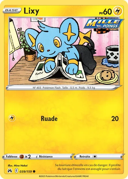Lixy, carte Pokémon CRZ 039 — extension Zénith Suprême