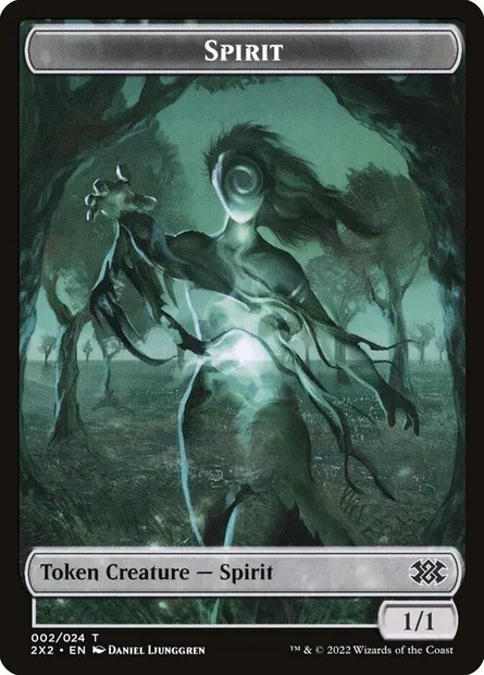 Spirit, Magic card T2X2 2 — Double Masters 2022 Tokens set