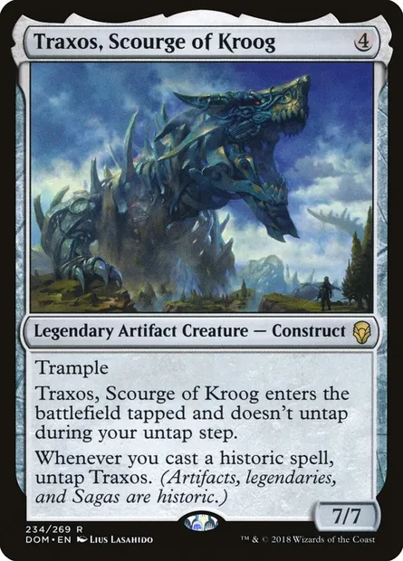 Traxos, Scourge of Kroog, Magic card DOM 234 — Dominaria set