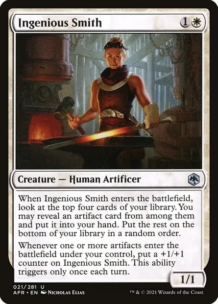 Ingenious Smith, Magic card AFR 21 — Adventures in the Forgotten Realms set