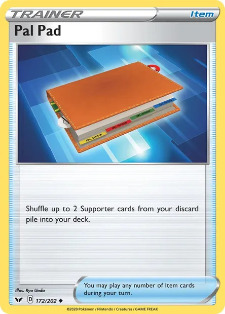 Pal Pad, Pokémon card SSH 172 — Sword & Shield set
