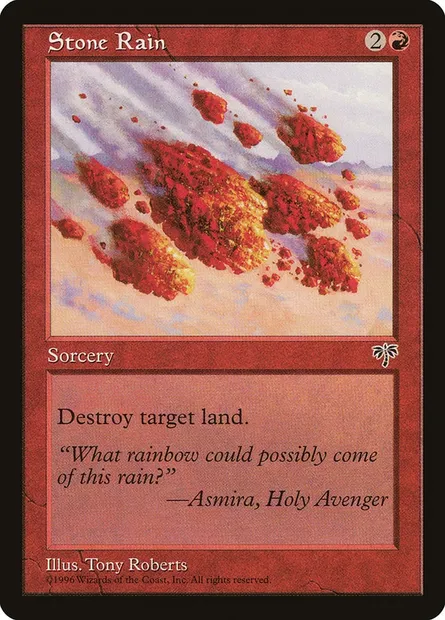 Stone Rain, Magic card MIR 194 — Mirage set