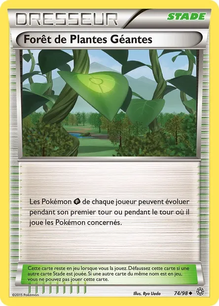 Forêt de Plantes Géantes, carte Pokémon AOR 74 — extension Origines Antiques
