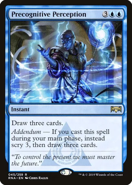 Precognitive Perception, Magic card RNA 45 — Ravnica Allegiance set