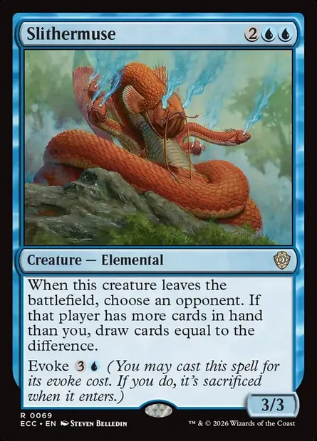 Slithermuse, Magic card ECC 69 — Lorwyn Eclipsed Commander set