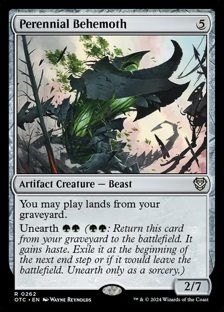 Perennial Behemoth, Magic card OTC 262 — Outlaws of Thunder Junction Commander set