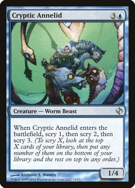 Cryptic Annelid, Magic card DDI 15 — Duel Decks: Venser vs. Koth set