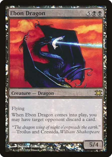 Dragon d'ébène, carte Magic DRB 6 — extension From the Vault: Dragons