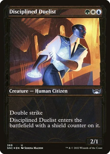 Duelliste discipliné, carte Magic SNC 369 — extension Les rues de la Nouvelle-Capenna
