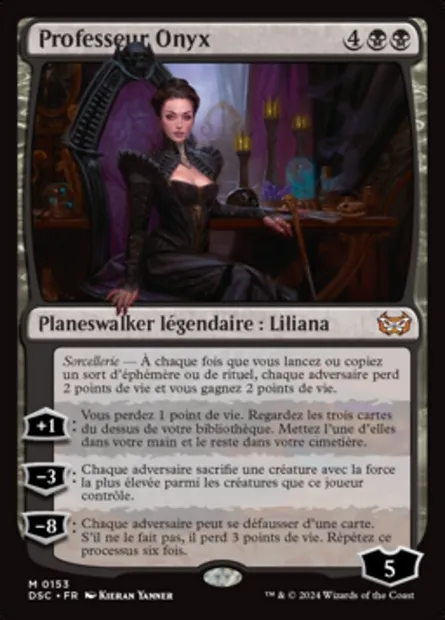 Professeur Onyx, carte Magic DSC 153 — extension Duskmourn: House of Horror Commander