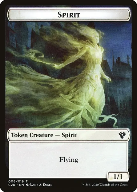 Spirit, Magic card TC20 6 — Commander 2020 Tokens set