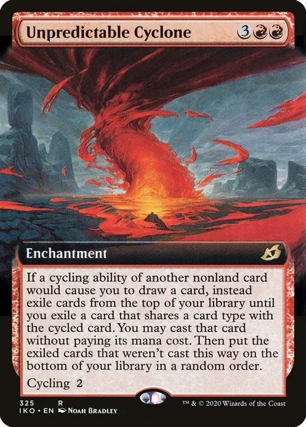 Cyclone imprévisible, carte Magic IKO 325 — extension Ikoria: Lair of Behemoths