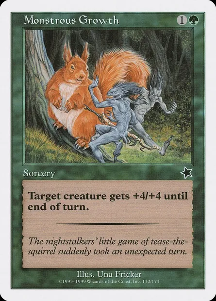 Monstrous Growth, Magic card S99 132 — Starter 1999 set
