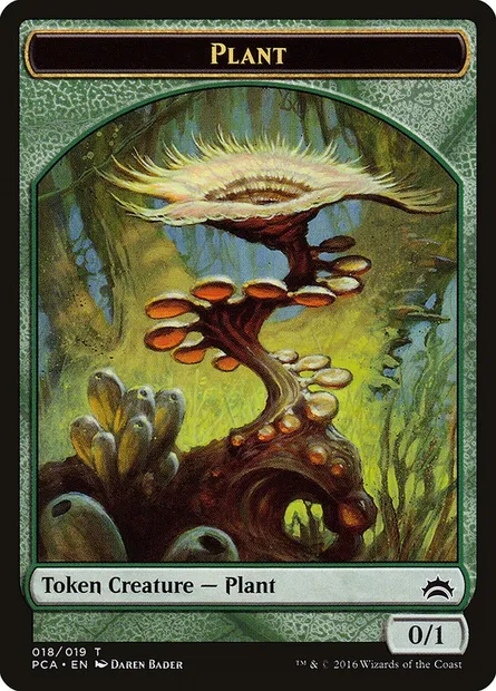 Plant, carte Magic TPCA 18 — extension Planechase Anthology Tokens